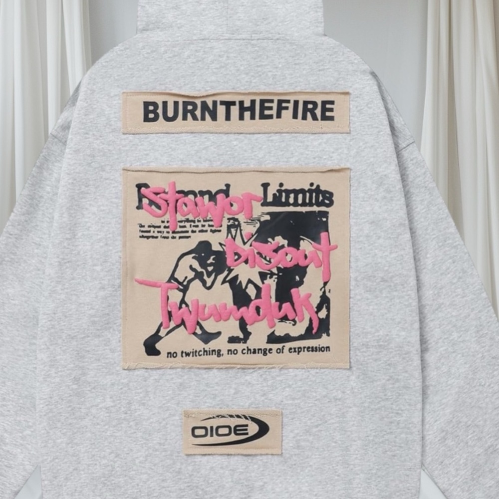 Aelfric Eden Men's "Burn The Fire" Hoodie Sweatshirt Gray • Medium New